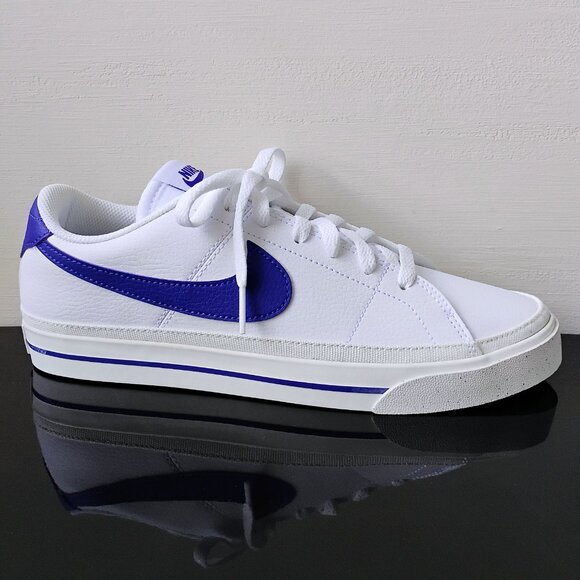 Nike Women's Court Legacy Next Nature Sneaker in Amazing White/Deep Night-Sail - Picture 1 of 12